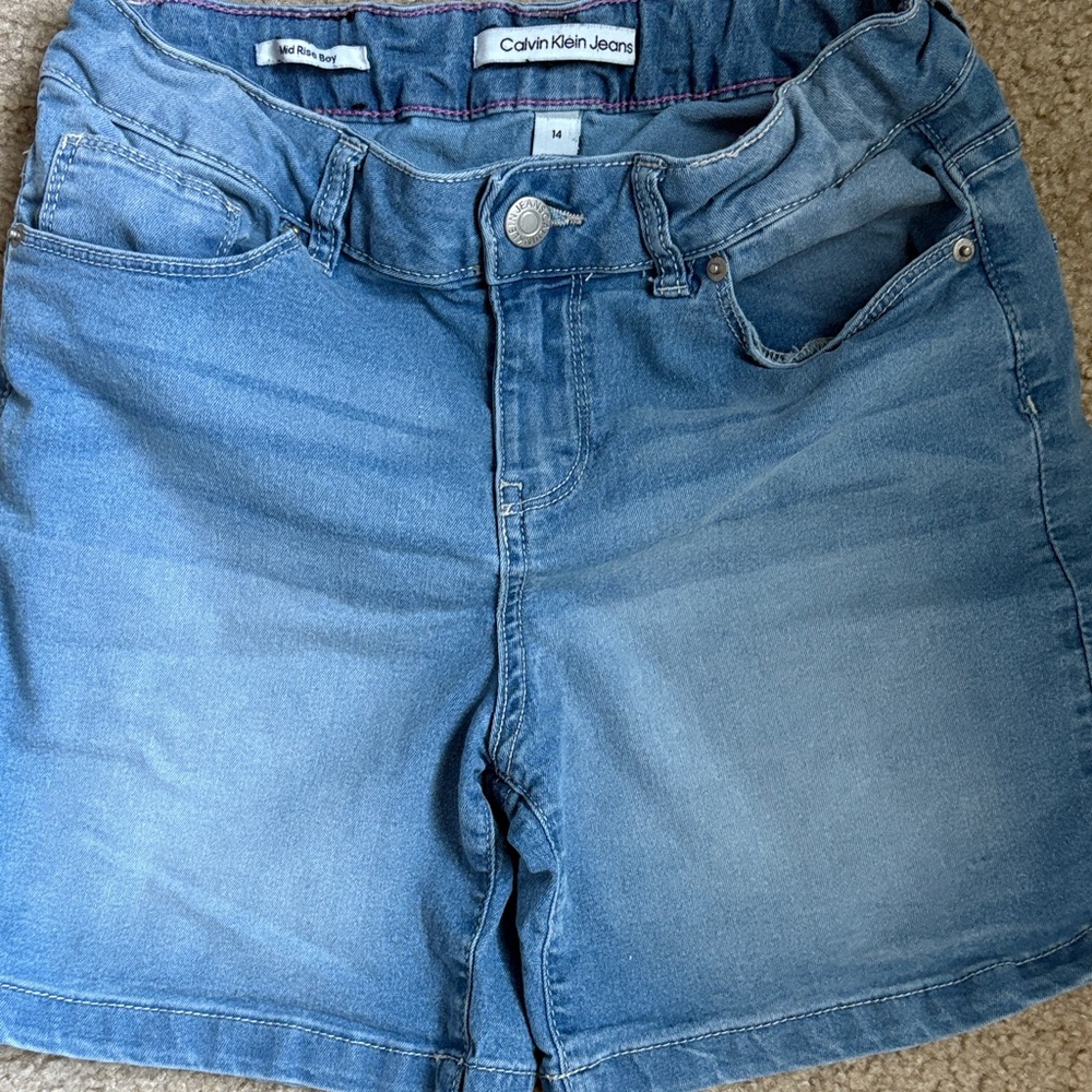 Calvin Klein Women's Light Blue Jean Shorts
